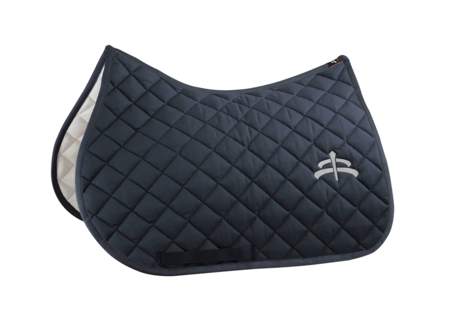 Makebe wadded saddle pad with logo